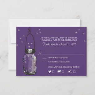 RSVP-Karte Whimsy Glühwürmchen RSVP Karte