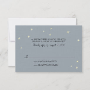 RSVP-Karte Whimsy Glühwürmchen RSVP Karte