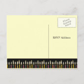 RSVP-Karte zum 100. Geburtstag Einladungspostkarte (Rückseite)
