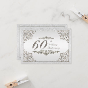 RSVP-Karte zum 60. Hochzeitstag Einladung