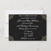 RSVP-Karte zum 60. Hochzeitstag Einladung (Rückseite)