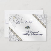 RSVP-Karte zum 60. Hochzeitstag RSVP Karte (Vorderseite)