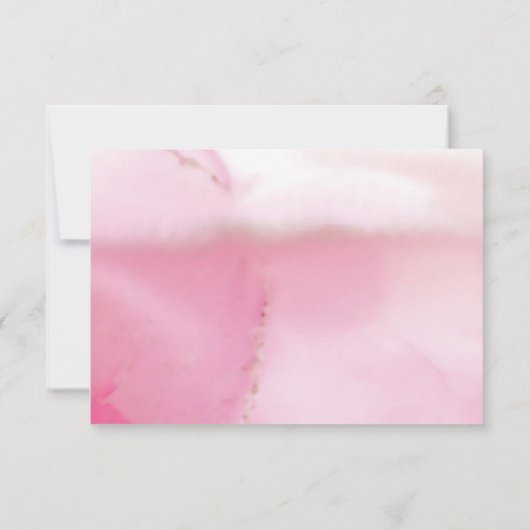 RSVP-Karte zum Drehen und Drehen rosafarbener Wolk RSVP Karte (Rückseite)