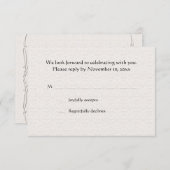 RSVP-Karte zum geerbten Zeitpunkt RSVP Karte (Vorne/Hinten)