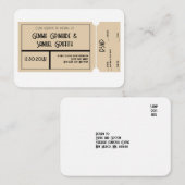 RSVP-Karte zum Thema Film Begleitkarte (Vorne/Hinten)