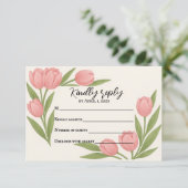 RSVP-Karte zusammenlegen RSVP Karte (Stehend Vorderseite)