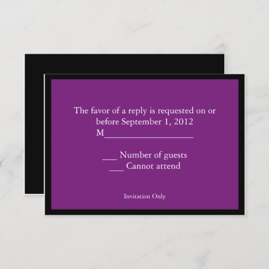 RSVP Karten (Vorne/Hinten)