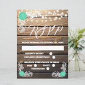 RSVP-Karten aus Holz (Stehend Vorderseite)