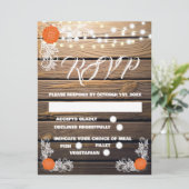 RSVP-Karten aus Holz (Stehend Vorderseite)