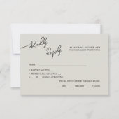 RSVP Karten Boho-chic Hochzeit, Pastellfarben. (Vorderseite)