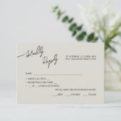 RSVP Karten Boho-chic Hochzeit, Pastellfarben. (Stehend Vorderseite)