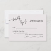 RSVP Karten Boho-chic Hochzeit, Pastellfarben. (Vorderseite)