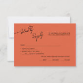 RSVP Karten Boho-chic Hochzeit, Pastellfarben. (Vorderseite)