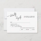 RSVP Karten Boho-chic Hochzeit, Pastellfarben. (Vorderseite)