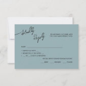 RSVP Karten Boho-chic Hochzeit, Pastellfarben. (Vorderseite)