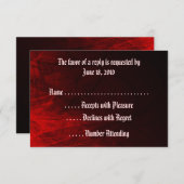 RSVP-Karten der gotischen Rose RSVP Karte (Vorne/Hinten)