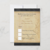 RSVP-Karten des chinesischen Roten Drachen RSVP Karte (Rückseite)