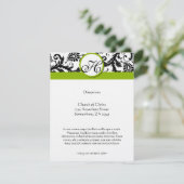 RSVP-Karten - Erforderliche 5 x 7 große Einflüsse Begleitkarte (Stehend Vorderseite)