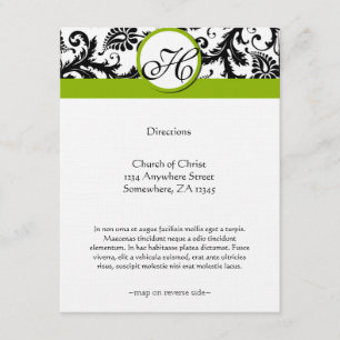 RSVP-Karten - Erforderliche 5 x 7 große Einflüsse Begleitkarte