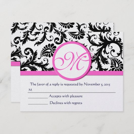 RSVP-Karten - Erforderliche 5 x 7 große Einflüsse RSVP Karte (Vorne/Hinten)