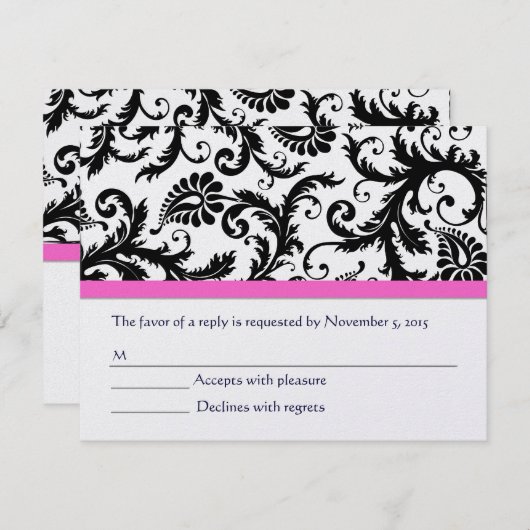 RSVP-Karten - Erforderliche 5 x 7 große Einflüsse RSVP Karte (Vorne/Hinten)