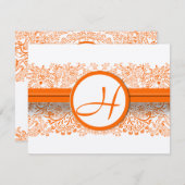 RSVP-Karten - Erforderliche 5 x 7 große Einflüsse RSVP Karte (Vorne/Hinten)