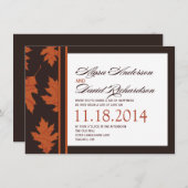 RSVP-Karten fallen Einladung (Vorne/Hinten)