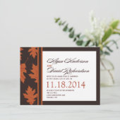 RSVP-Karten fallen Einladung (Stehend Vorderseite)