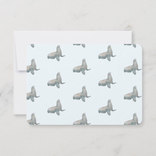 RSVP-Karten für Beach Wedding (Rückseite)