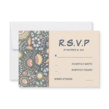 RSVP-Karten für Blumenhochzeiten