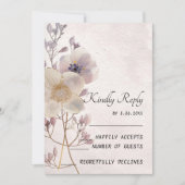 RSVP-Karten für Blumenzwiebelblumen Einladung (Vorderseite)