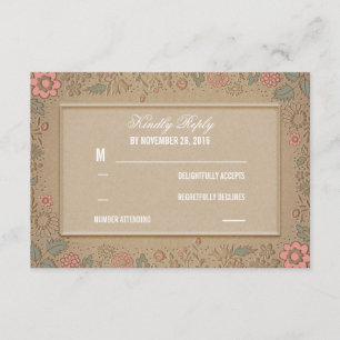 RSVP-Karten für Blumenzwiebeln RSVP Karte
