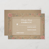 RSVP-Karten für Blumenzwiebeln RSVP Karte (Vorne/Hinten)