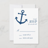 RSVP-Karten für das Ankerschiff von Schiffen (Navy RSVP Karte (Vorderseite)