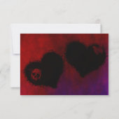 RSVP-Karten für das gotische Herz RSVP Karte (Rückseite)