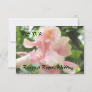 RSVP-Karten für den hawaiianischen tropischen Hibi RSVP Karte