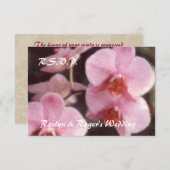 RSVP-Karten für den hawaiianischen Tropischen Orch RSVP Karte (Vorne/Hinten)