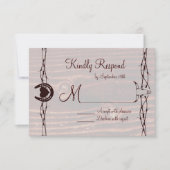 RSVP-Karten für den Western der Stiefel RSVP Karte (Vorderseite)