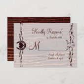 RSVP-Karten für den Western der Stiefel RSVP Karte (Vorne/Hinten)