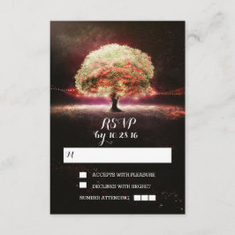 RSVP-Karten für die Baumhochzeit RSVP Karte