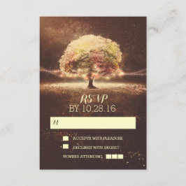 RSVP-Karten für die Baumhochzeit RSVP Karte