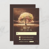 RSVP-Karten für die Baumhochzeit RSVP Karte (Vorne/Hinten)