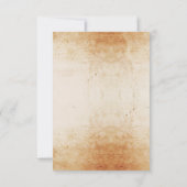 RSVP-Karten für die Hochzeit rustikaler Halloween- Einladung (Rückseite)