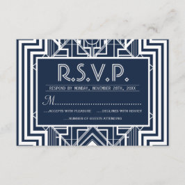 RSVP-Karten für die Marine RSVP Karte