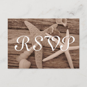 RSVP-Karten für die Muschel RSVP Karte