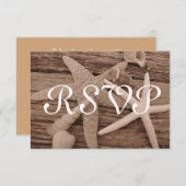 RSVP-Karten für die Muschel RSVP Karte (Vorne/Hinten)