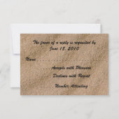 RSVP-Karten für die Strandnähe RSVP Karte (Vorderseite)