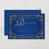 RSVP-Karten für eine Royal Affäre RSVP Karte (Vorne/Hinten)