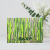 RSVP-Karten für Grass-Rock RSVP Karte (Stehend Vorderseite)