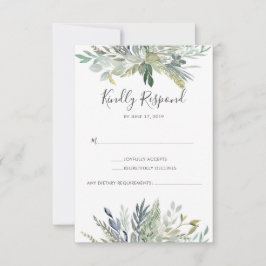 RSVP-Karten für Grüne Folien RSVP Karte